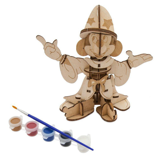 Sorcerer Mickey Mouse 3D Wood Model and Paint Set – Disney Ink & Paint - World of Treasures