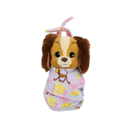 Disney Babies Lady Plush with Blanket Pouch– Small – 10''