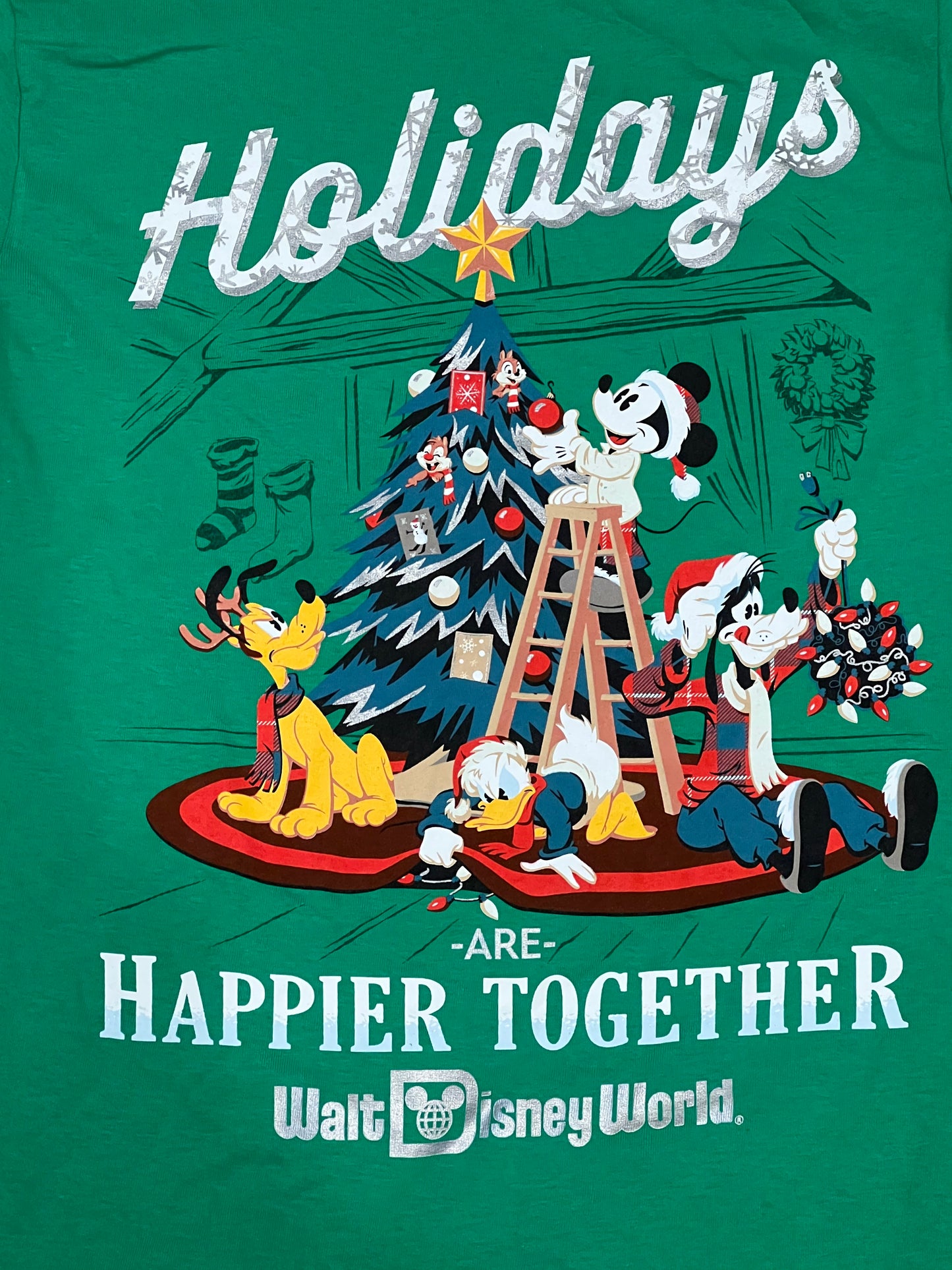 Walt Disney World Holidays Mickey Friends Shirt for Adults