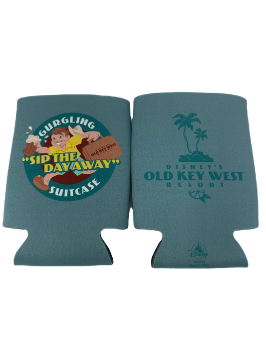 Disney Old Key West Gurgling Suitcase Can Koozie