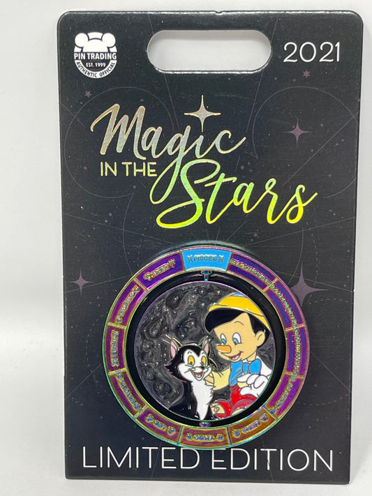 Disney Magic in the Stars Pin- Pinocchio and Figaro Limited Edition