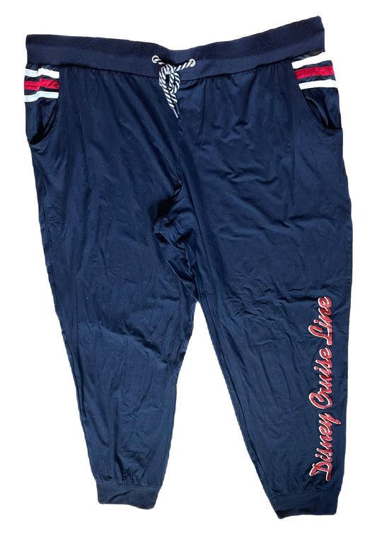 Disney Cruise Line DCL Nautical Jogger Pants for Women Large