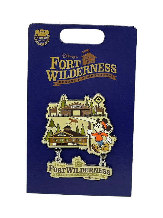 Disney Fort Wilderness Resort 50th Anniversary Mickey Pin