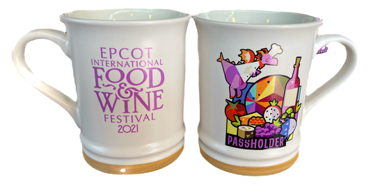 Disney Epcot Food and Wine Festival 2021 Figment AP Logo Mug