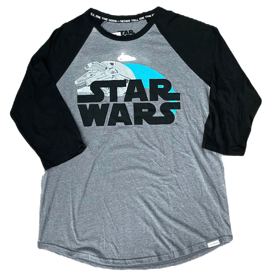 Disney Star Wars Men’s Unisex Raglan Shirt By Our Universe medium