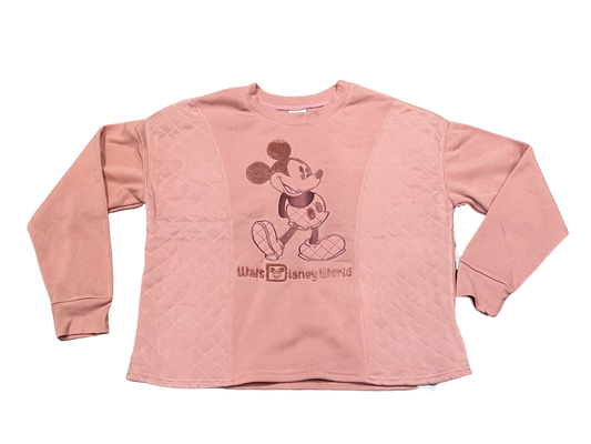 Disney Embroidered Mickey Quilted Pullover