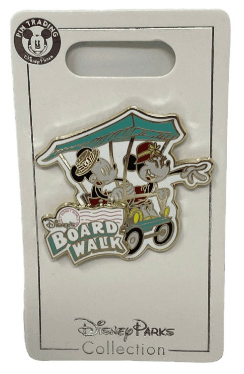 Disney BoardWalk Mickey and Minnie Car Pin