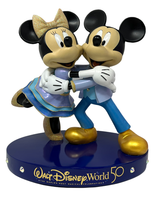 Walt Disney World 50th Anniversary Mickey and Minnie Figurine