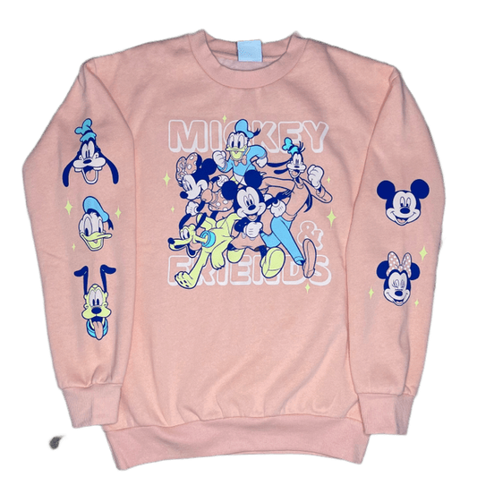 Disney Mickey & Co. Mickey & Friends Fab 5 Crew Neck Pullover Sweatshirt