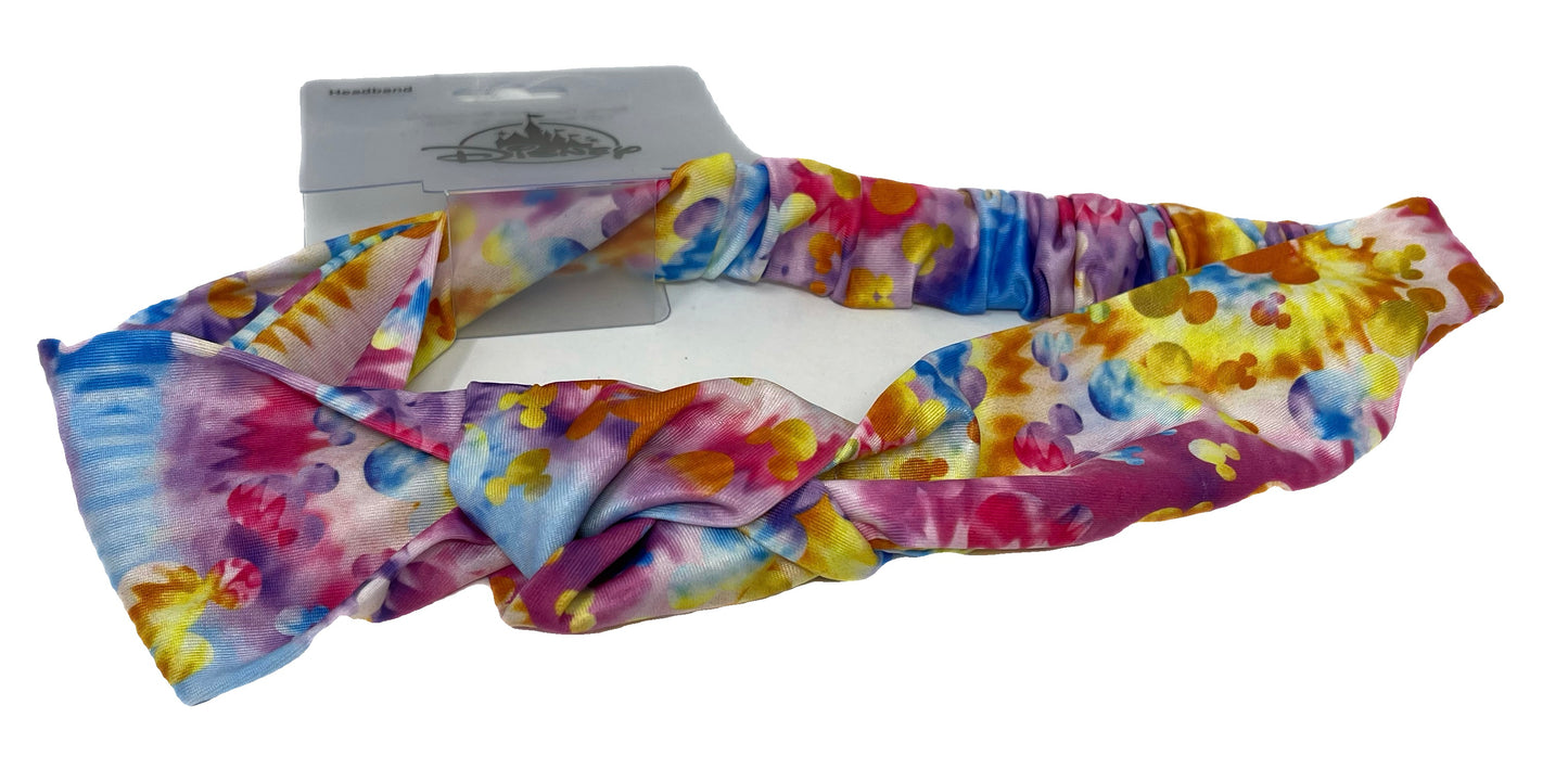 Disney Mickey Watercolor Tie Dye Headband Head Wrap