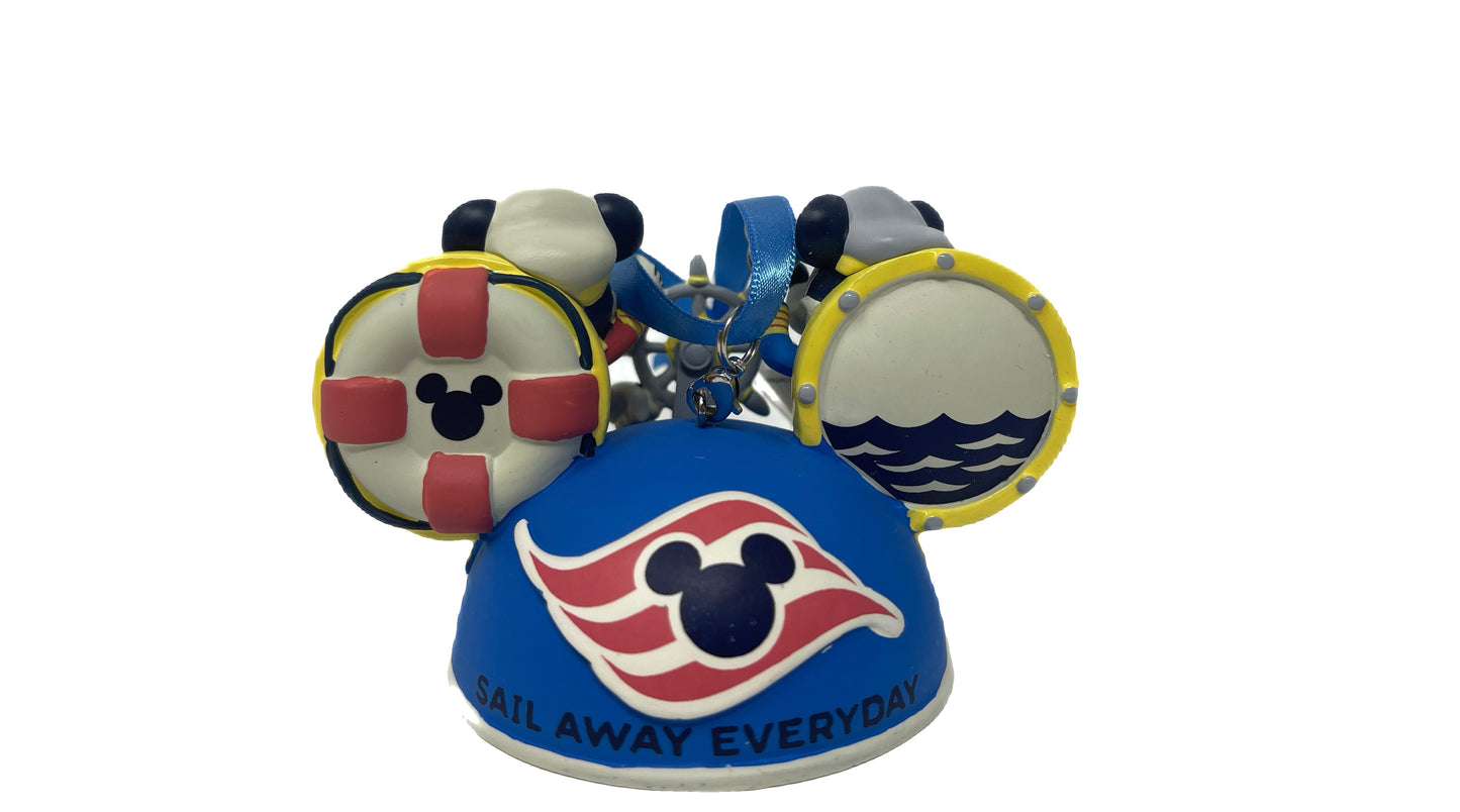 Disney Cruise Line 2021 Mickey and Minnie Ear Hat Ornament