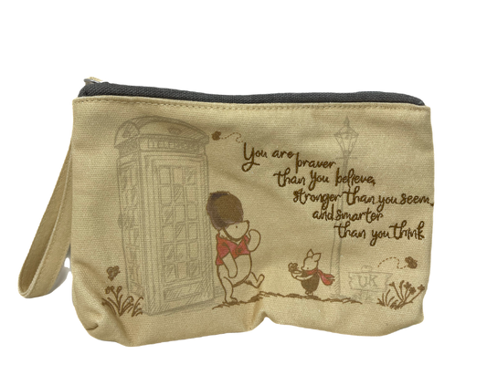 Disney Epcot Winnie the Pooh and Piglet Classic Wristlet Pouch