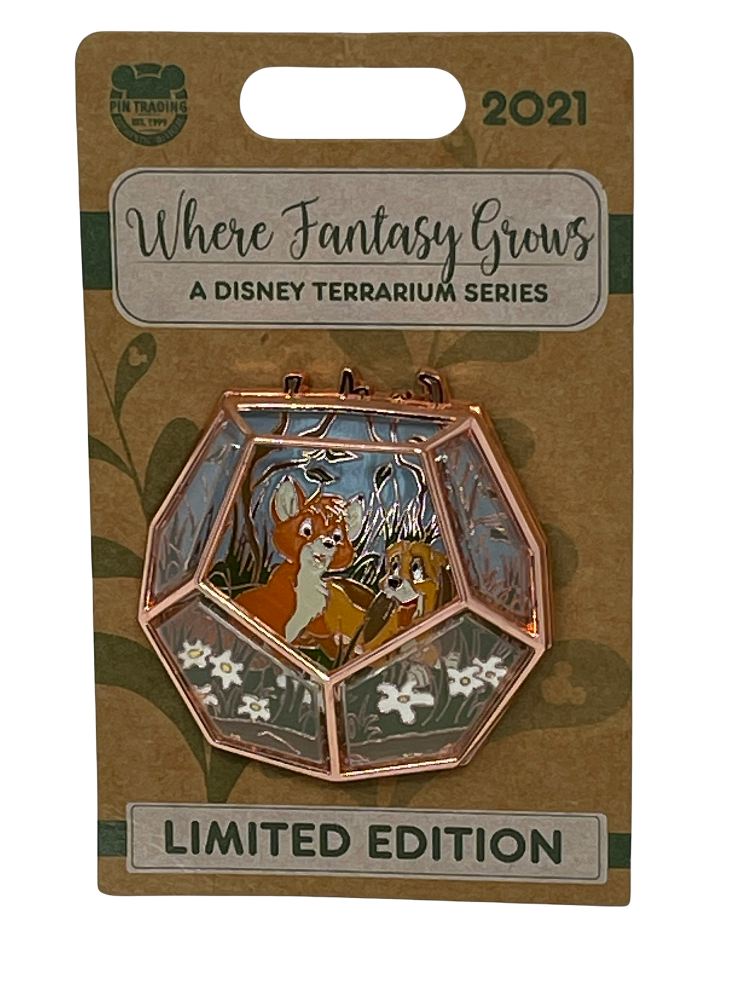 Disney Terrarium Limited Edition Pin-Fox and the Hound