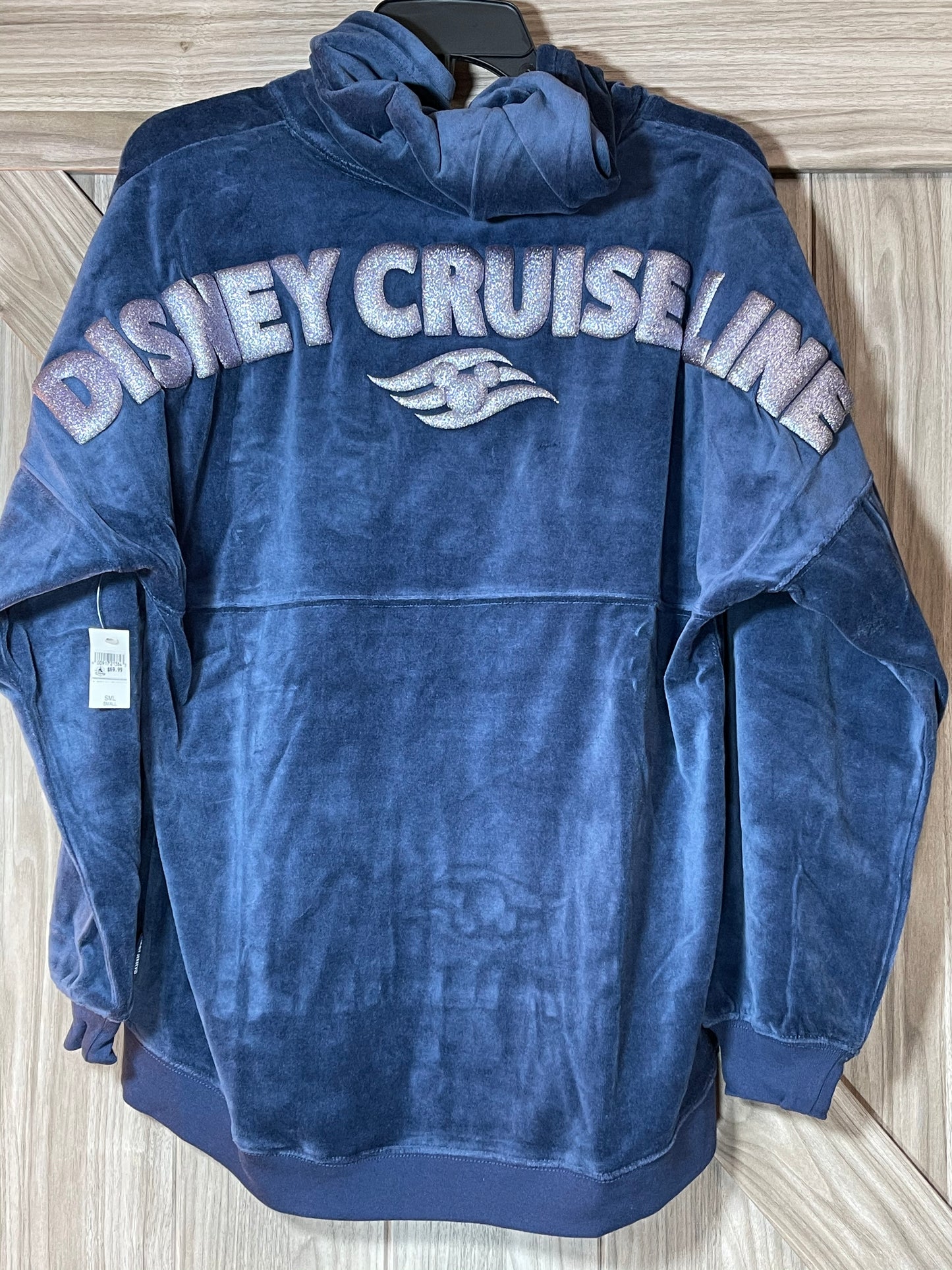 Disney Cruise Line Velour Hoodie Spirit Jersey - Small