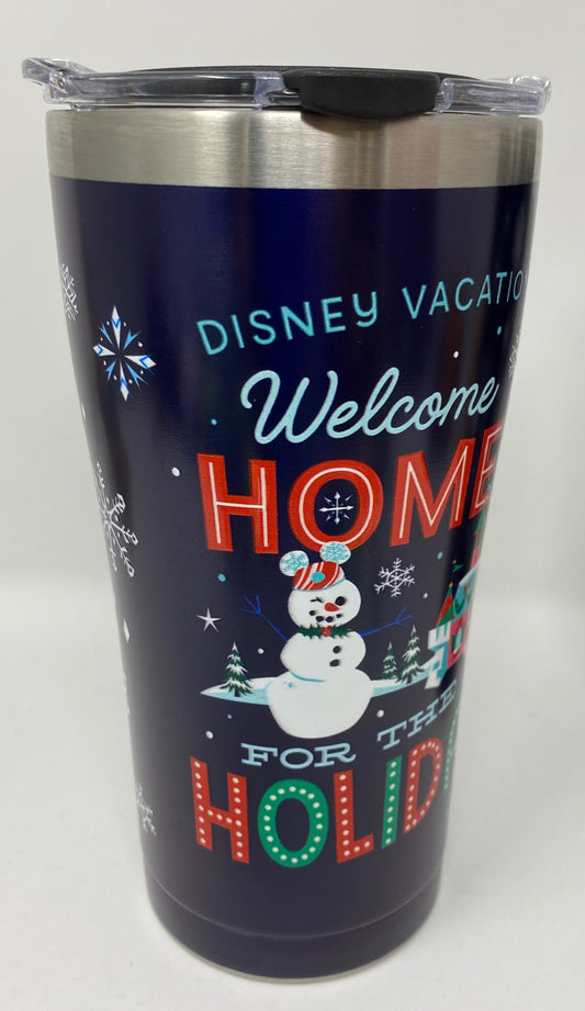 Disney Vacation Club Welcome Home for the Holidays 2020 Stainless Tervis Travel