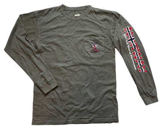 Disney Epcot Norway World Showcase Mickey Ski Long Sleeve Shirt