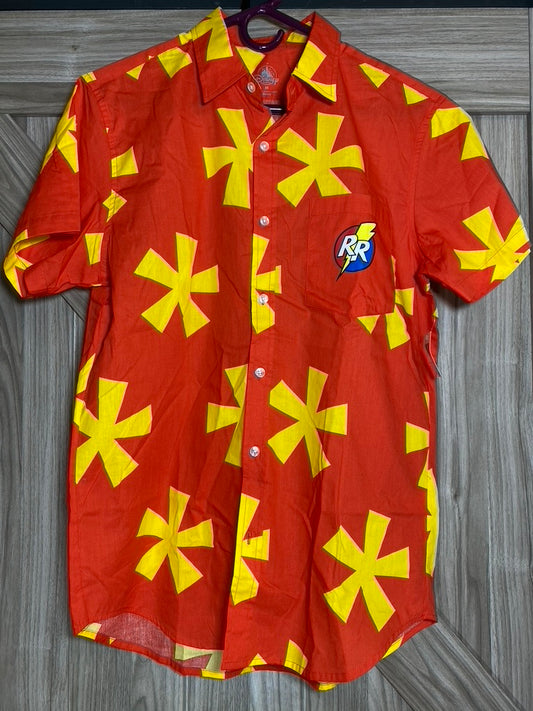 Disney Chip and Dale Rescue Rangers Woven Button Shirt small