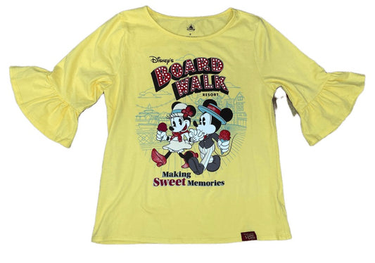 Disney Boardwalk Resort Mickey & Minnie “Making Sweet Memories” Glitter Shirt