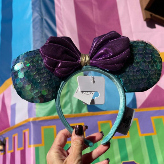 Disney Sequin Little Mermaid Ariel Mermaid Ear Headband