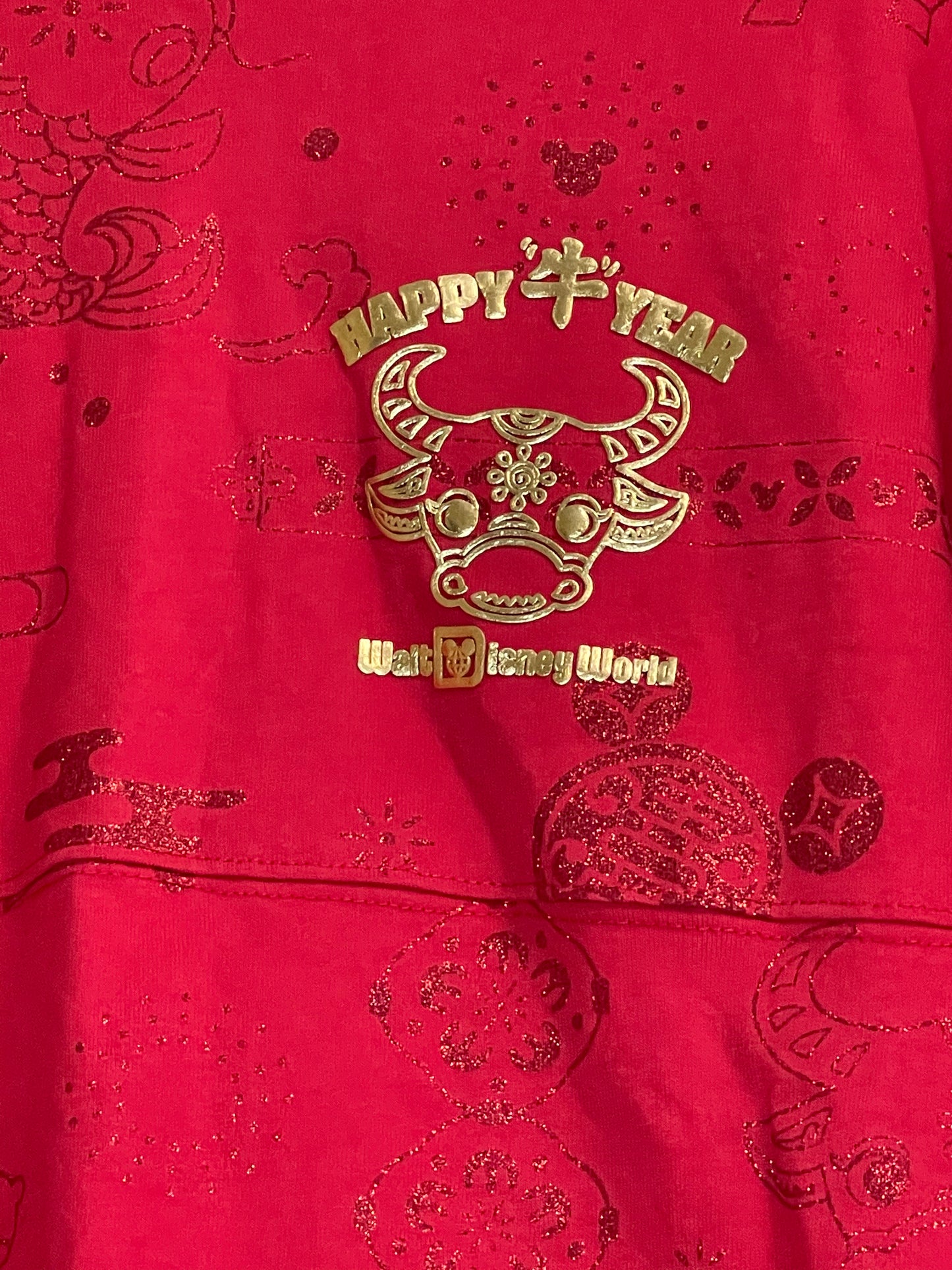 Disney Lunar New Year 2021 Glitter Mickey Spirit Jersey