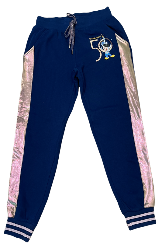 Walt Disney World 50th Anniversary Iridescent Mickey and Castle Joggers