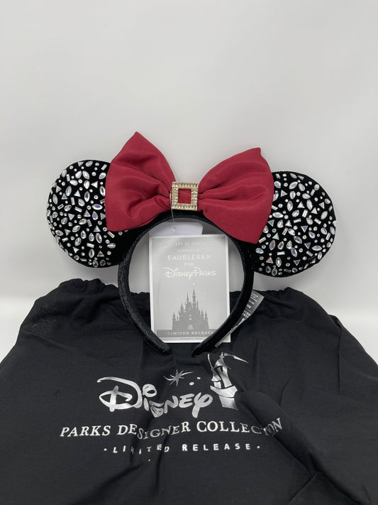 Disney Designer Baublebar Rhinestone Minnie Mouse Ears Headband Limited Release