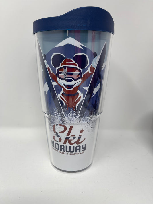 Disney Epcot Norway Mickey Tervis Cup with Lid