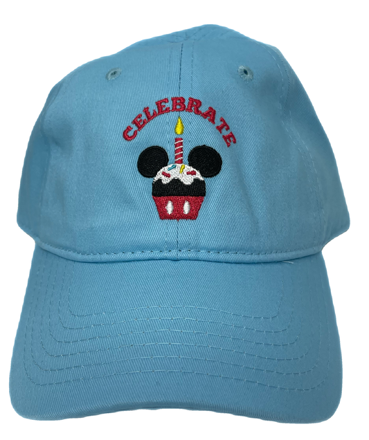 Disney Mickey Mouse Cupcake ''Celebrate'' Baseball Cap for Adults