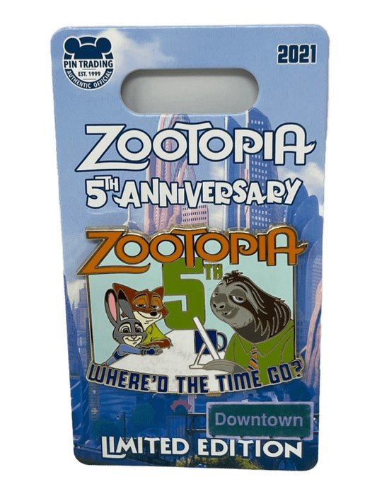 Disney Zootopia 5th Anniversary Pin Limited Edition