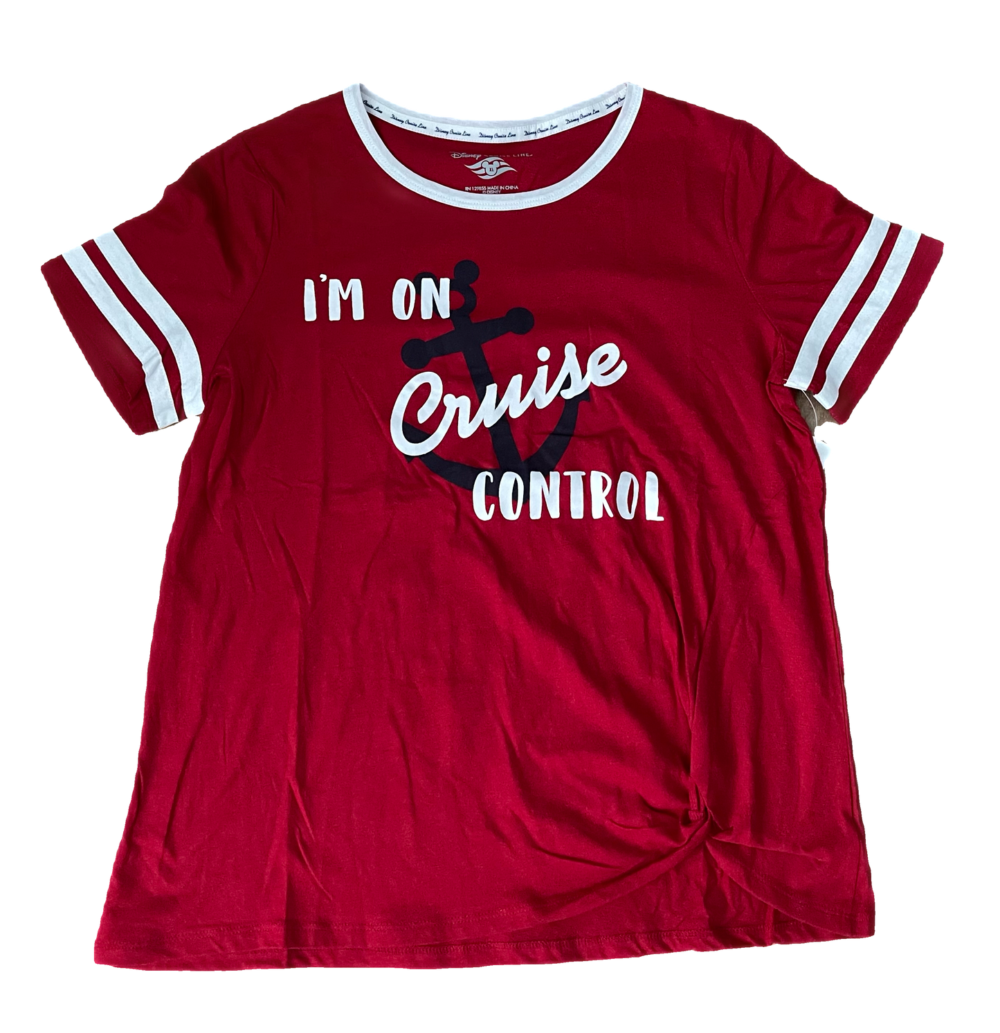 Disney Cruise Line “I’m on Cruise Control” Knotted Shirt-medium