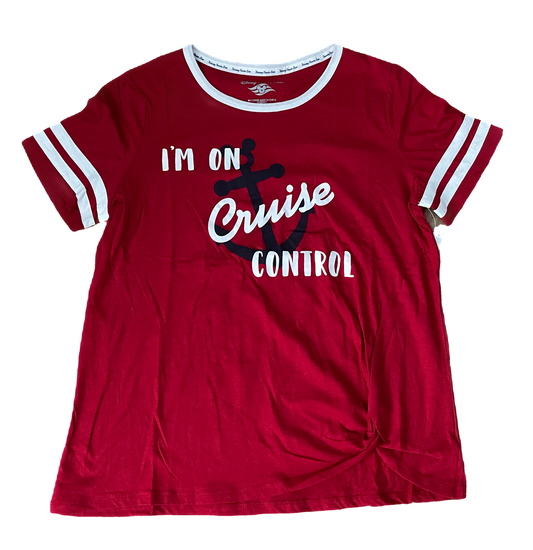 Disney Cruise Line “I’m on Cruise Control” Knotted Shirt-medium