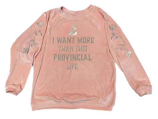 Disney Beauty and the Beast Belle Velour Pullover for Women
