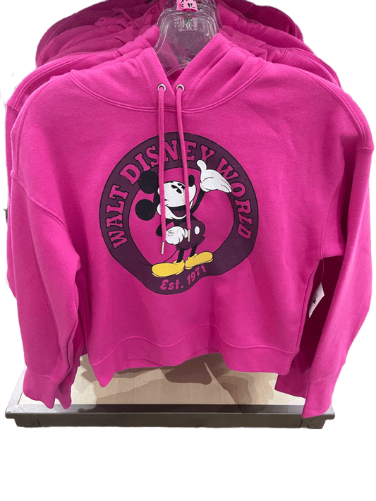 Walt Disney World Mickey Mouse Pullover Hoodie for Women – Pink