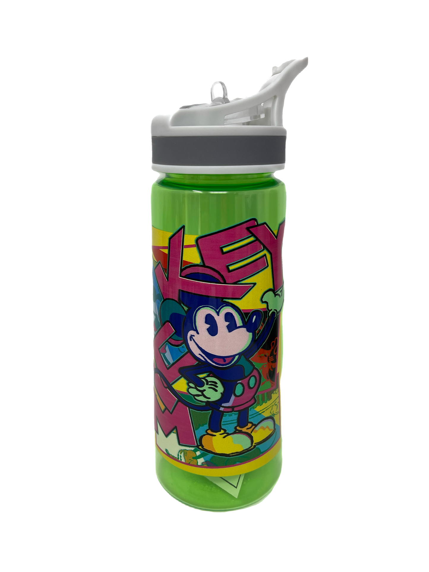 Disney Neon Mickey Plastic Water Bottle