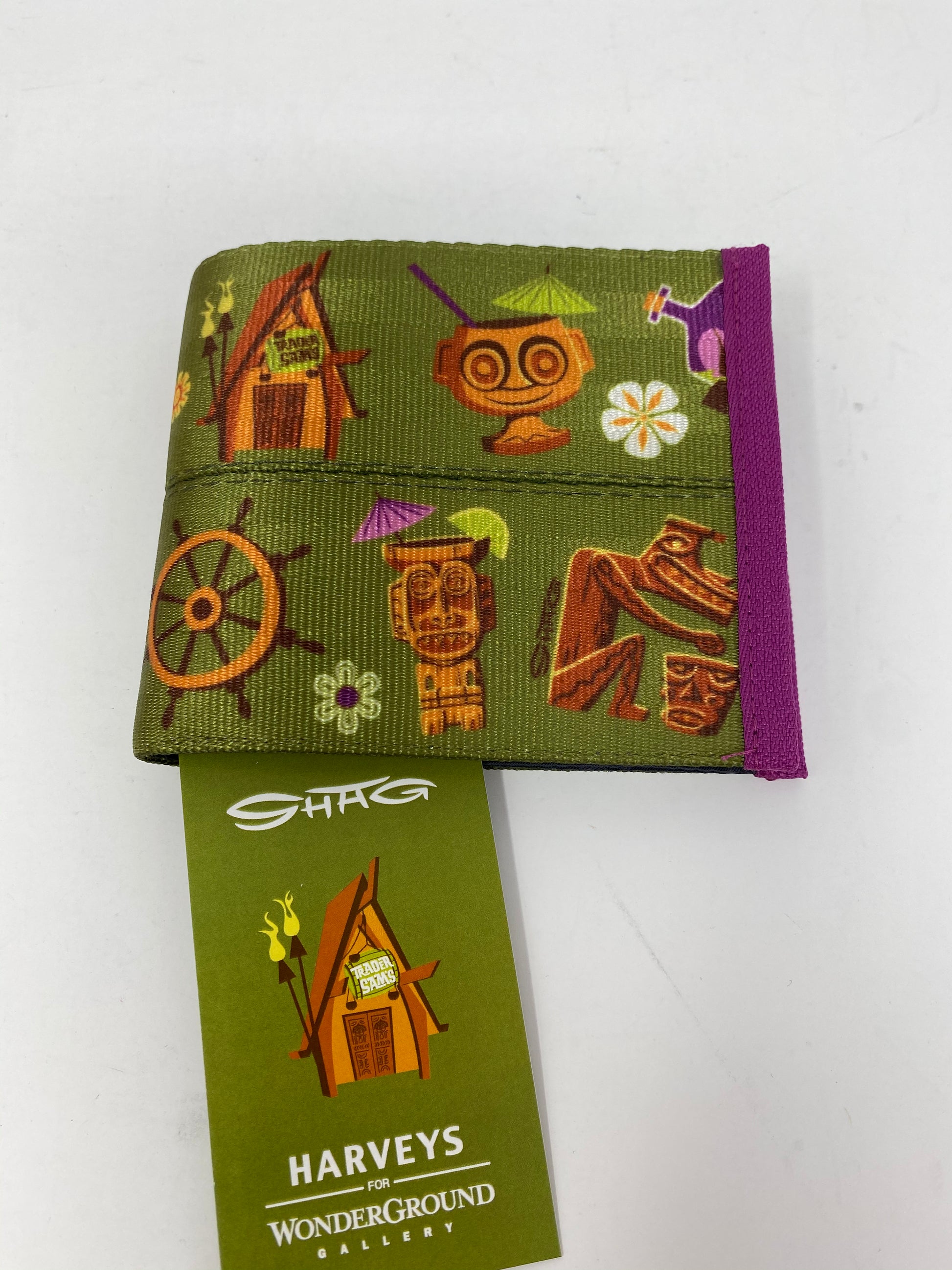 Disney Harveys Trader Sams Tiki SHAG Billfold Wallet World of Treasures