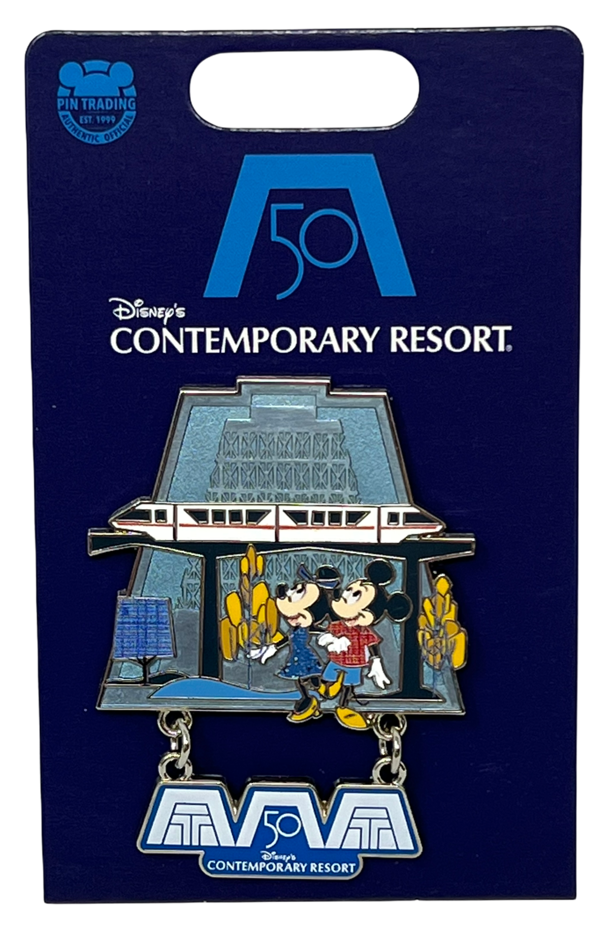 Walt Disney World 50th Anniversary Contemporary Resort Pin