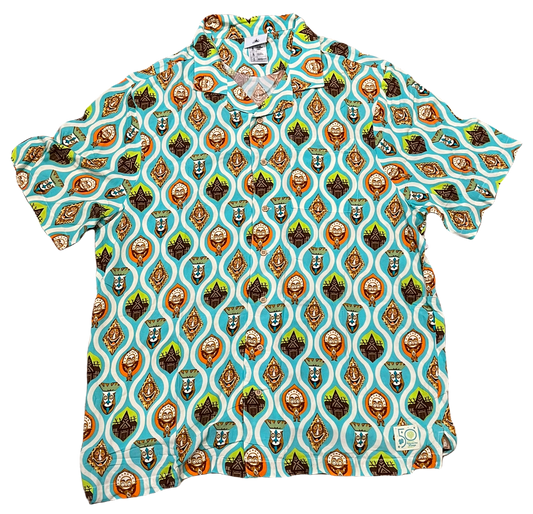 Walt Disney World 50th Anniversary Polynesian Resort Mens Camp Shirt