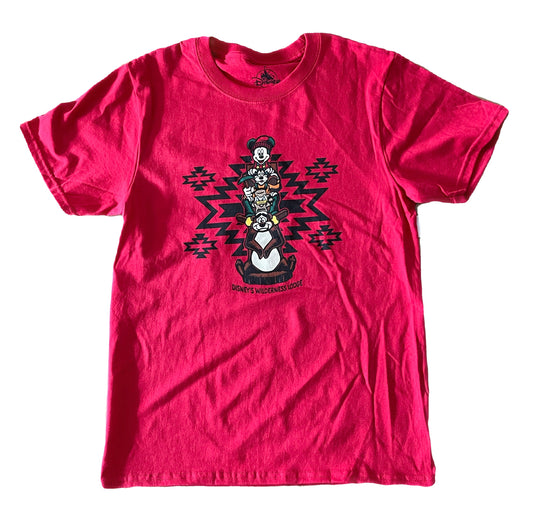 Disney Wilderness Lodge Resort Kids Totem Pole Shirt Large