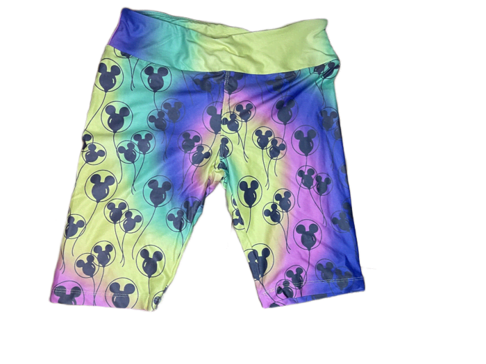 Disney Mickey Balloons Tie Dye Bicycle Shorts