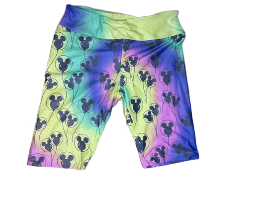 Disney Mickey Balloons Tie Dye Bicycle Shorts