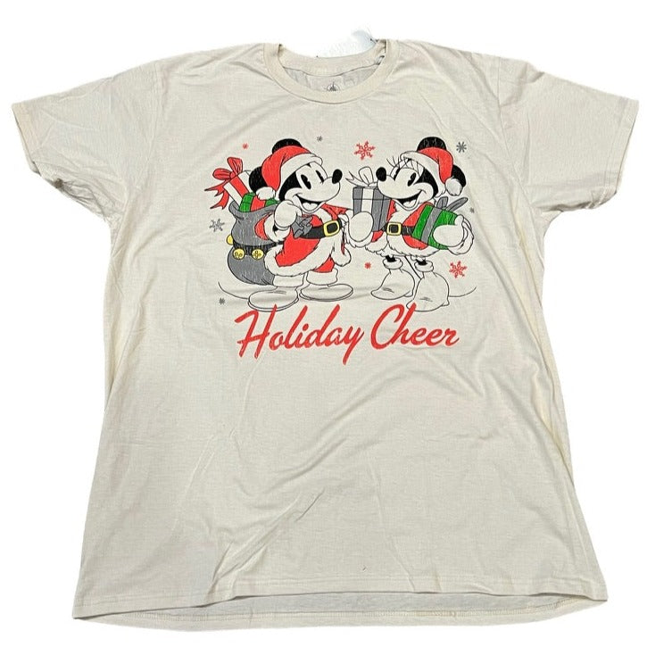 Disney Santa Mickey & Minnie Holiday Cheer Shirt