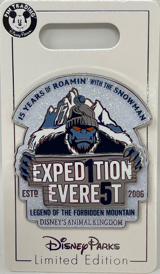 Disney Expedition Everest 15 Year Anniversary Yeti Pin-Limited Edition