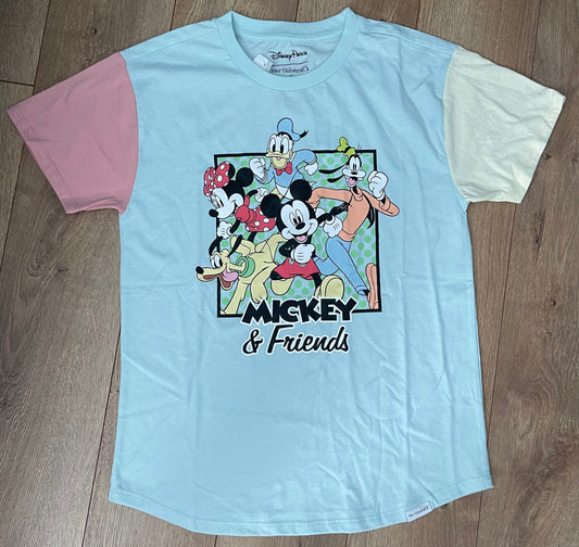 Disney Mickey & Friends Pastel Colorblock Shirt by Her Universe