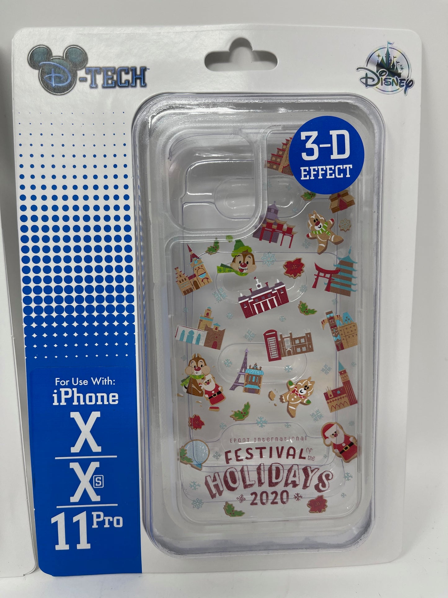 Disney Epcot Festival of Holidays 2020 Chip and Dale 3D IPhone Phone Case