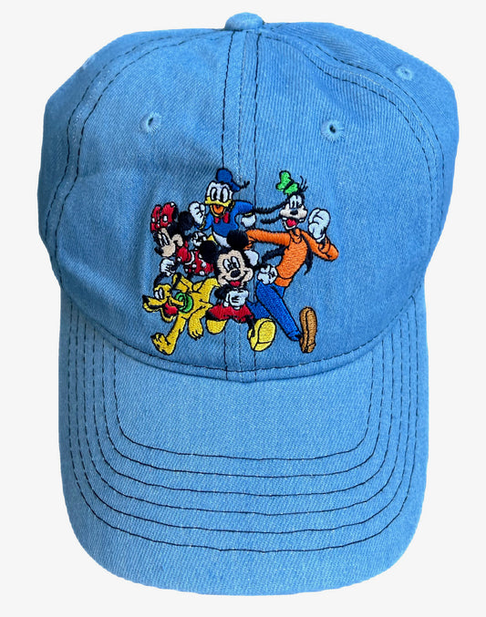 Disney Fab 5 Retro Denim Baseball Hat for Adults