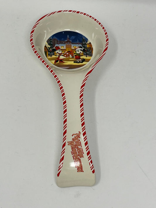 Disney Epcot German World Showcase Frohliche Weihnachten Mickey and Minnie Spoon