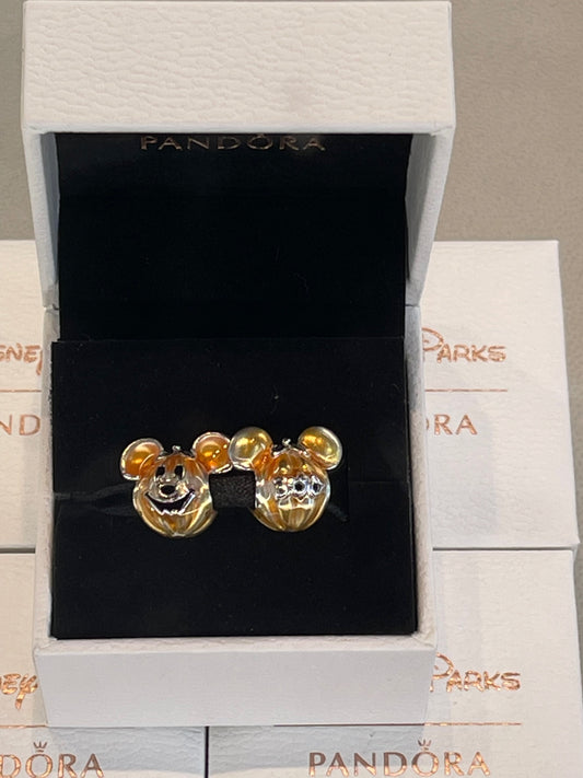 Disney Parks Mickey Pumpkin Boo Charm by Pandora