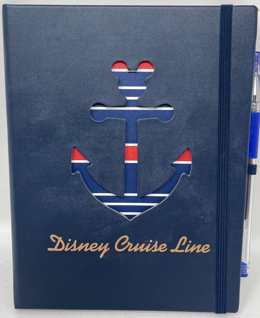 Disney Cruise Line Mickey Anchor Notebook and Pen Set