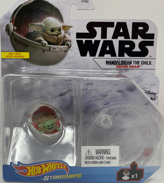 Disney Star Wars The Mandalorian The Child Baby Yoda Hover Pram Hot Wheels