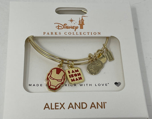 Disney Marvel Iron Man Alex and Ani Bangle Bracelet in Gold